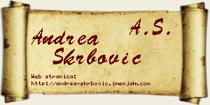 Andrea Škrbović vizit kartica